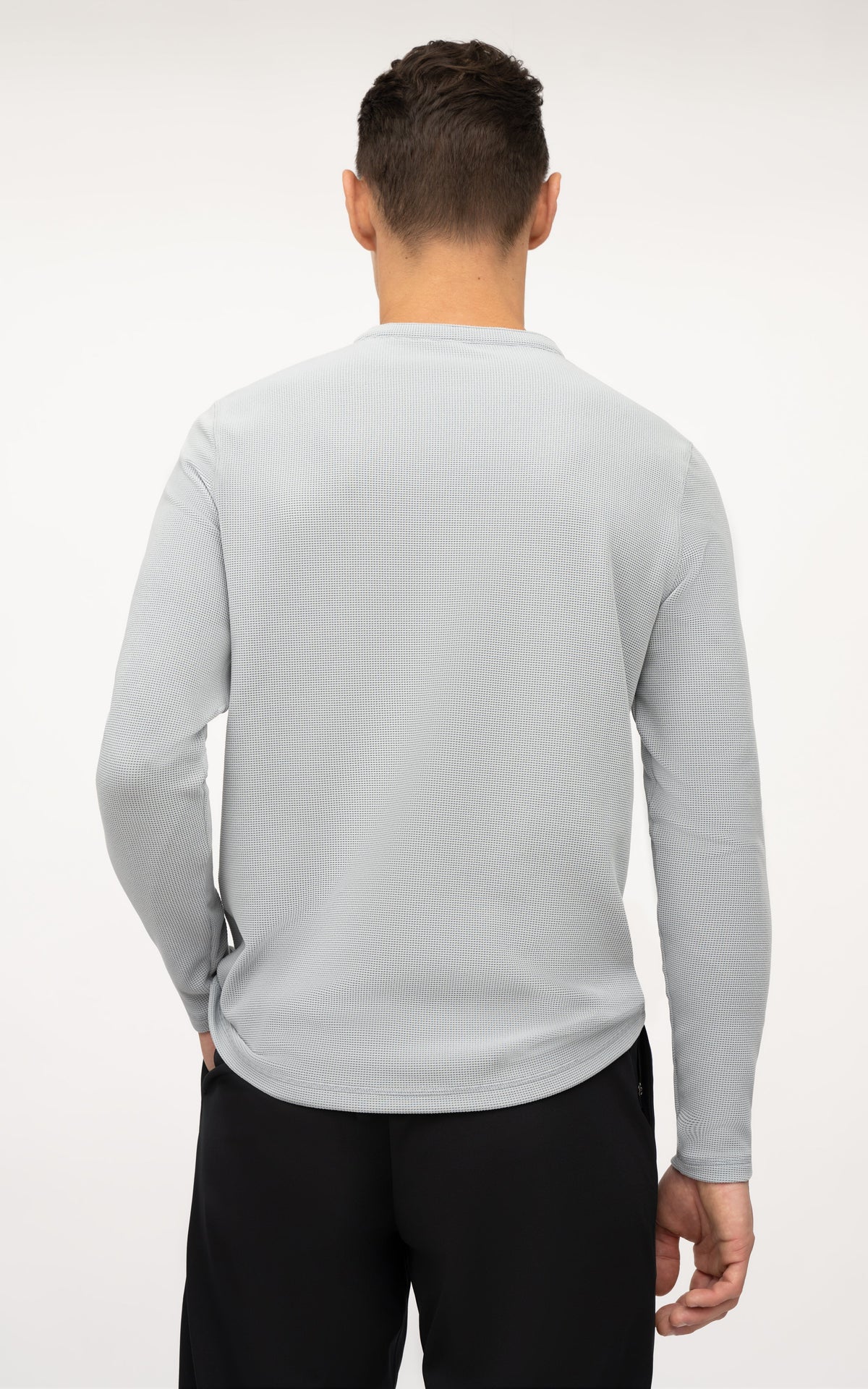 90 Degree by Reflex Men's Supreme Airtech Long Sleeve Henley Shirt