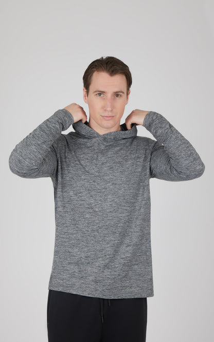 90 Degree by Reflex Men's Cationic Long Sleeve Hooded Shirt