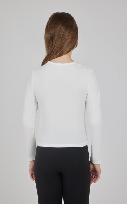 90 Degree by Reflex Girls 3 PK Ribbed Crew Neck Short Sleeve Shirt + Ribbed Crew Neck Long Sleeve Shirt