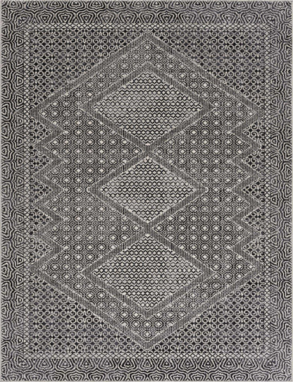 Coledale Black & White Washable Rug - Clearance
