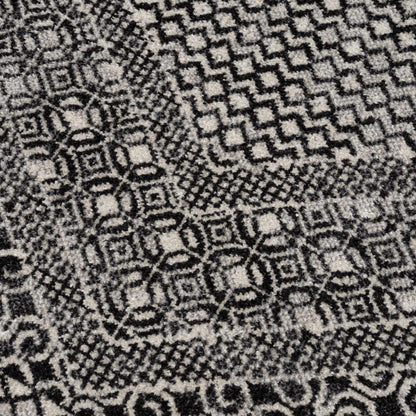 Coledale Black & White Washable Rug - Clearance