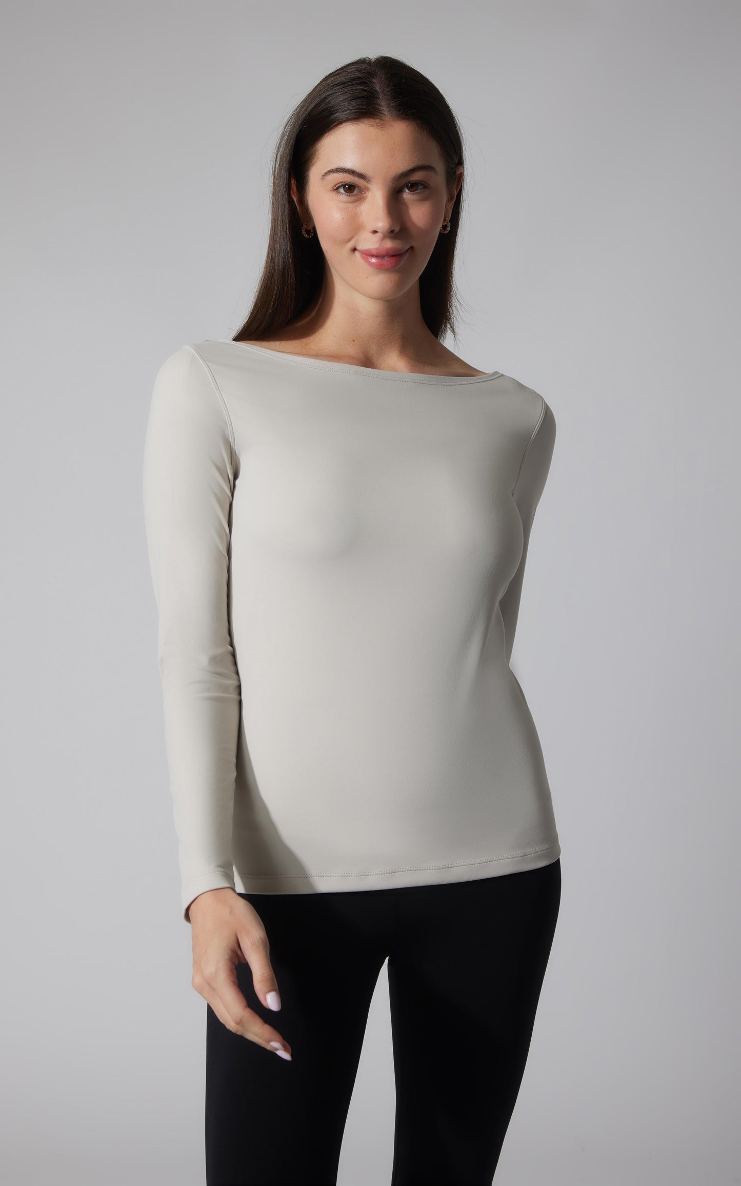 90 Degree by Reflex 2 PK Zenly Boat Neck Long Sleeve Top