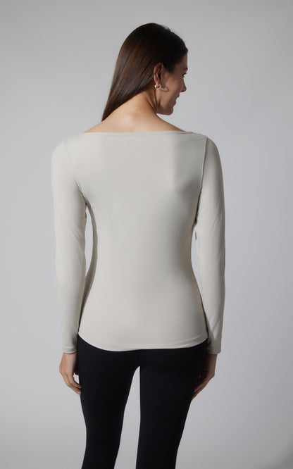 90 Degree by Reflex 2 PK Zenly Boat Neck Long Sleeve Top