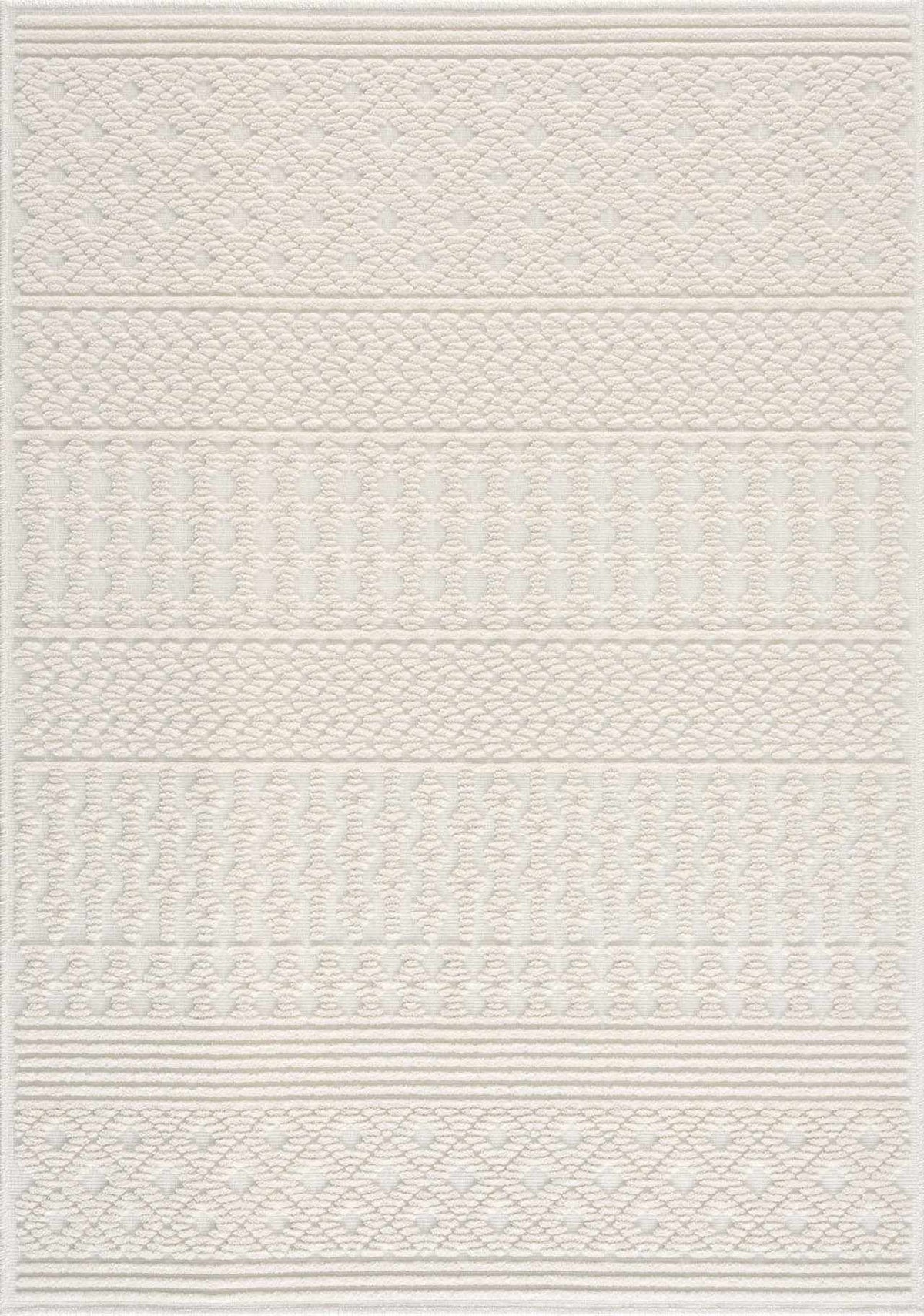 Drago White Washable Area Rug