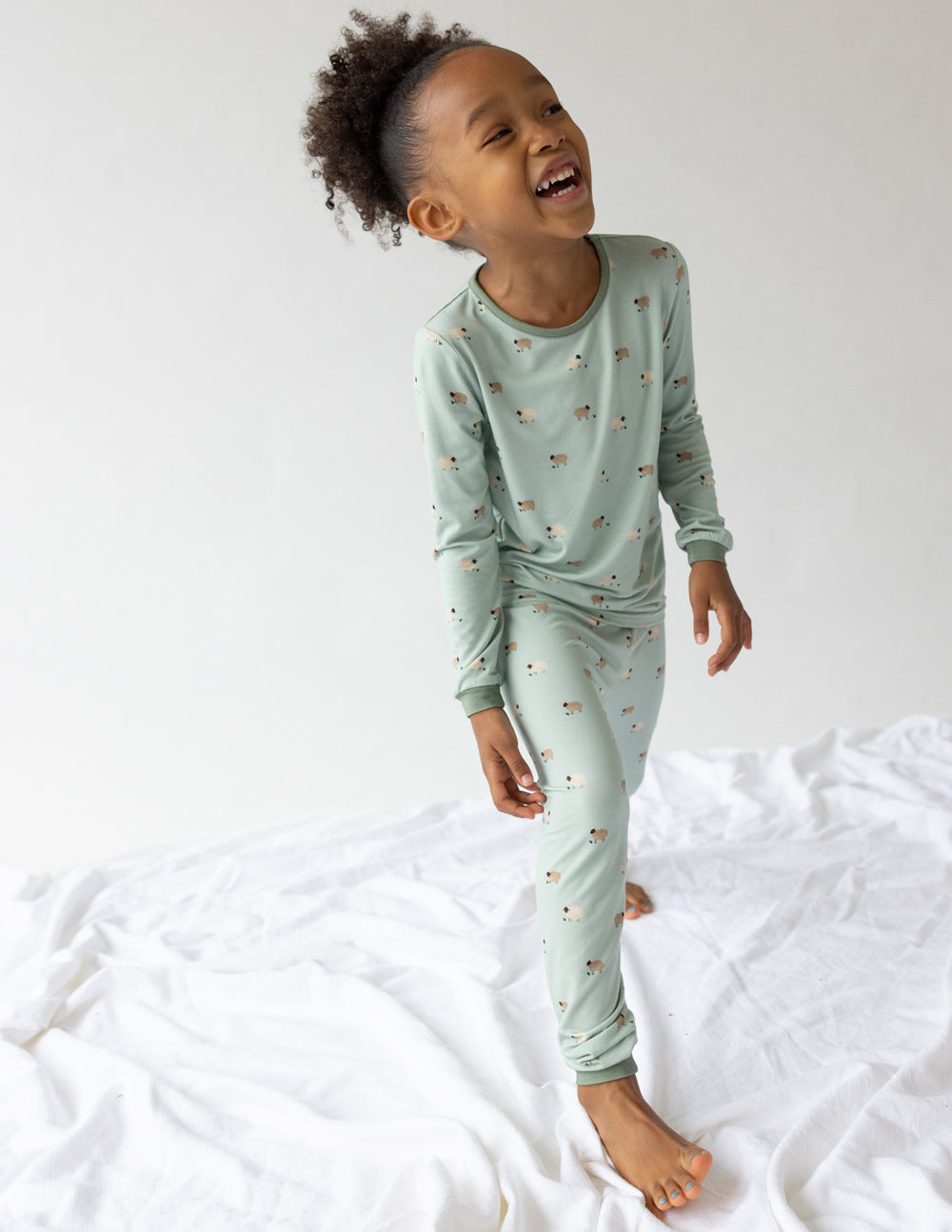 Elevated Faith Lamb Bamboo Kids Pajama Set