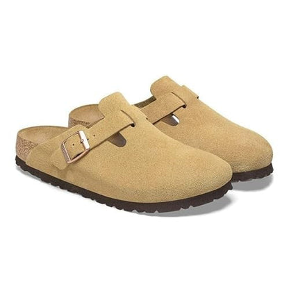 Birkenstock Boston Soft Footbed Suede Leather Clogs