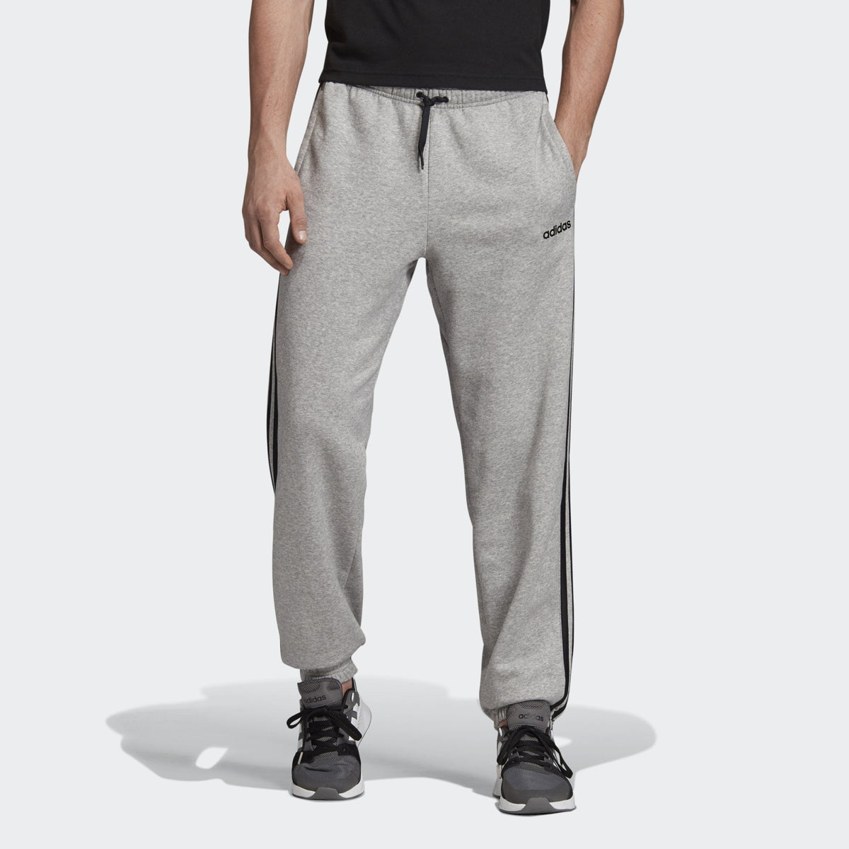 adidas Men's Essentials 3 Stripes Fleece Pants