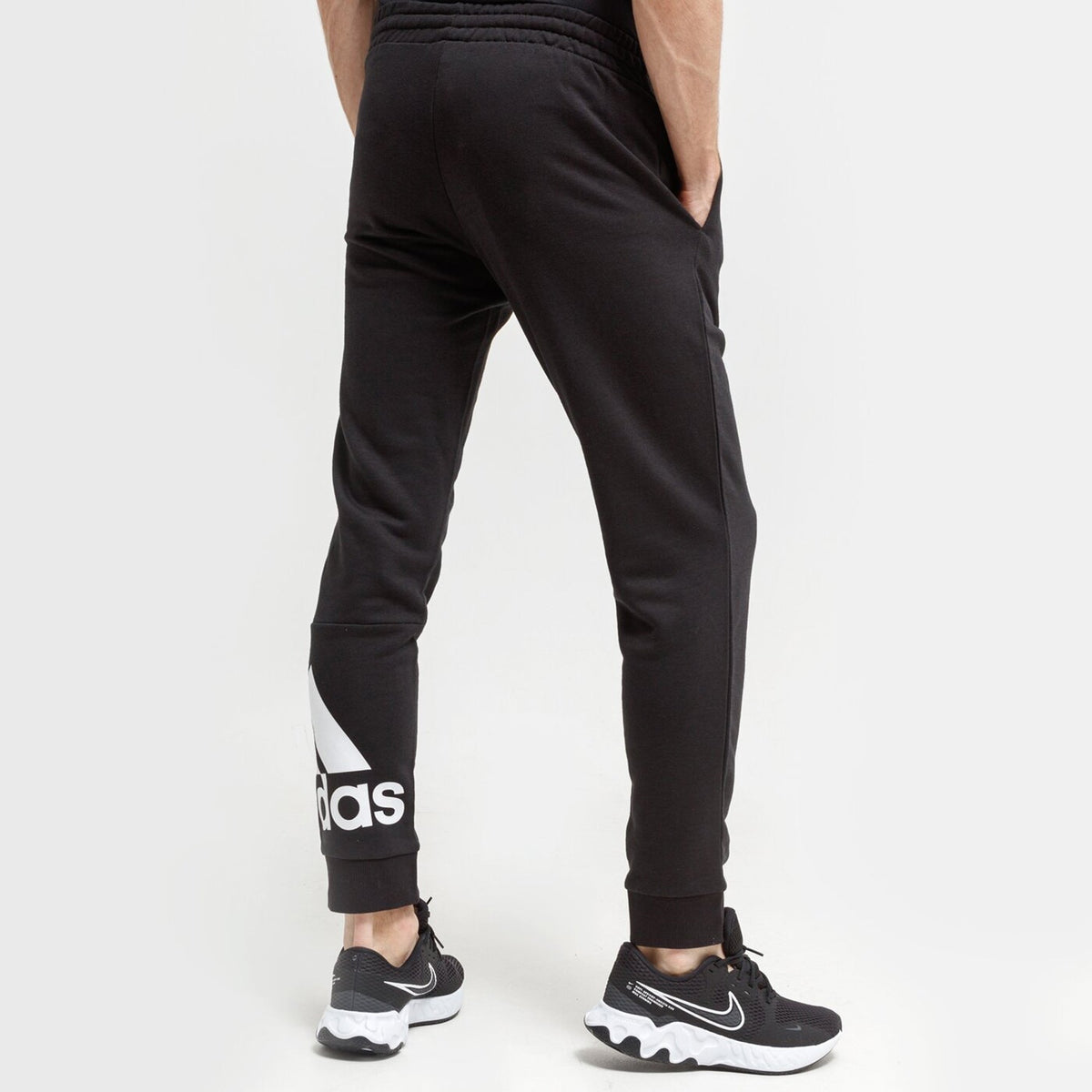 adidas Men's Essentials French Terry Tapered Cuff Logo Pants