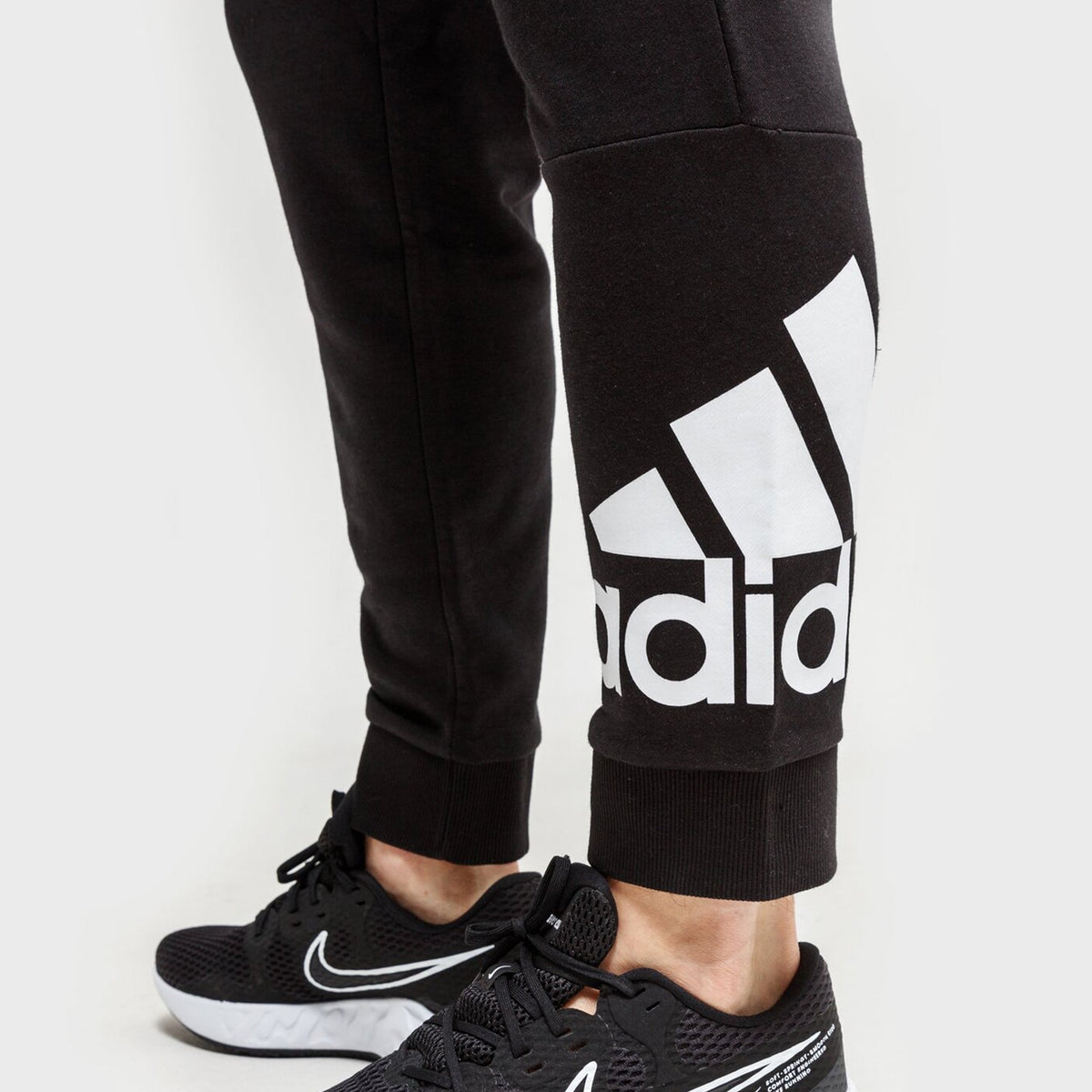 adidas Men's Essentials French Terry Tapered Cuff Logo Pants