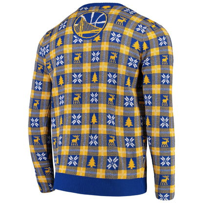 Foco Men's Golden State Warriors Ugly Big Logo Sweater Royal