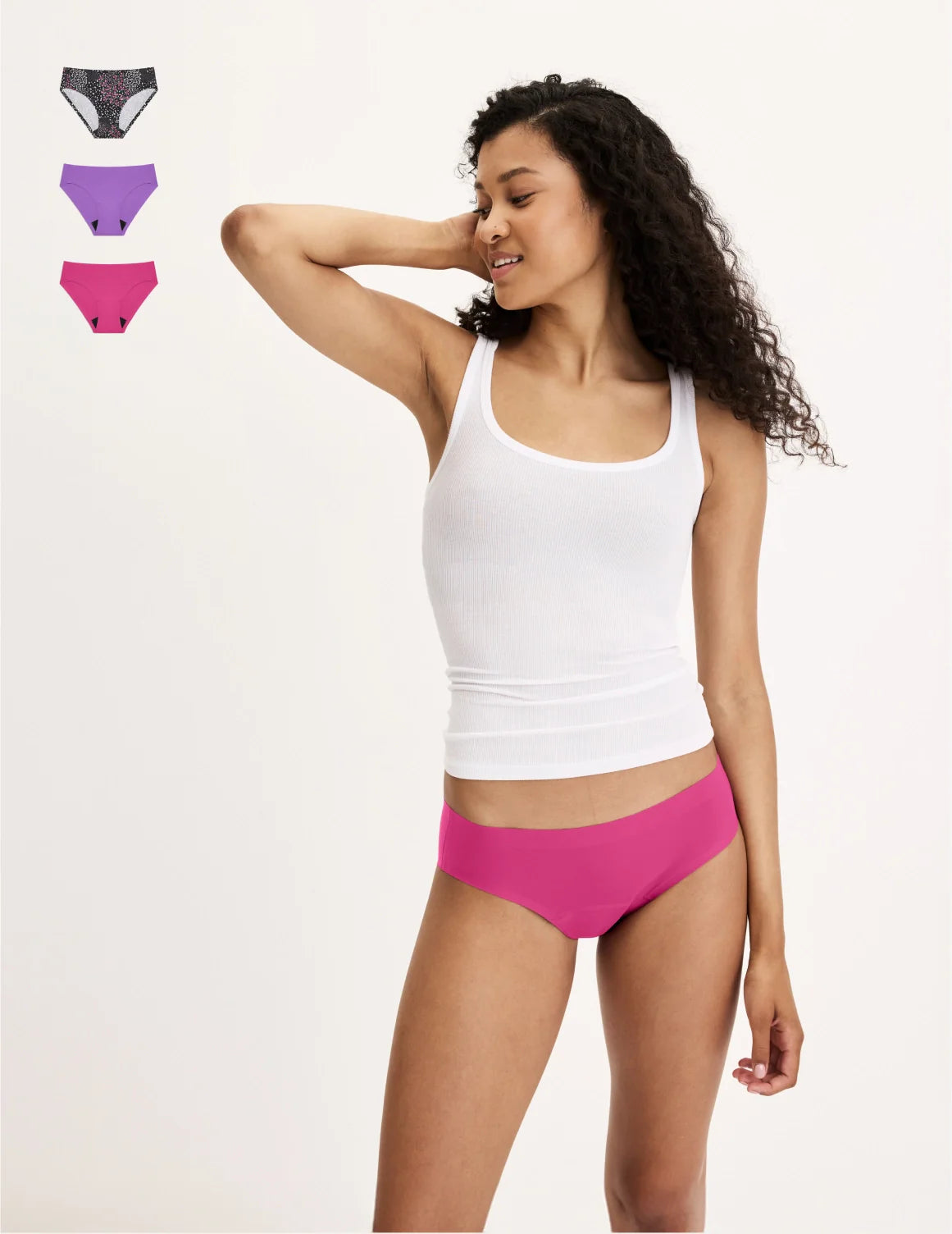Teen Light Leakproof No-Show Bikini 3-Pack - Last Call
