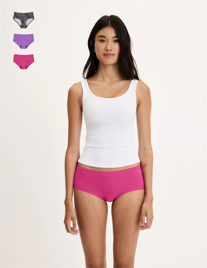Teen Light Leakproof No-Show Boyshort 3-Pack - Last Call