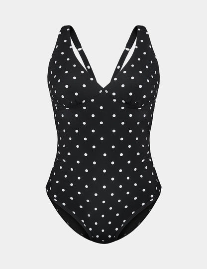 Leakproof Sculpt Deep V One Piece Swimsuit