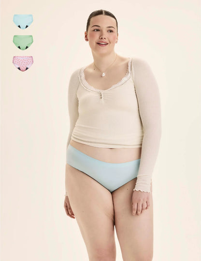 Teen Leakproof UltraThin No-Show Bikini 3-Pack