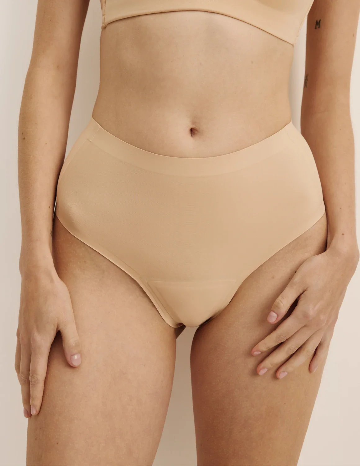 Light Leakproof No-Show High Rise Thong