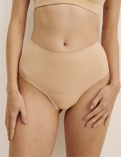 Light Leakproof No-Show High Rise Thong