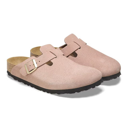 Birkenstock Boston Suede Leather Clogs