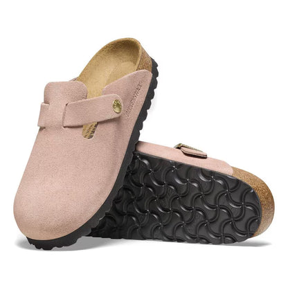 Birkenstock Boston Suede Leather Clogs