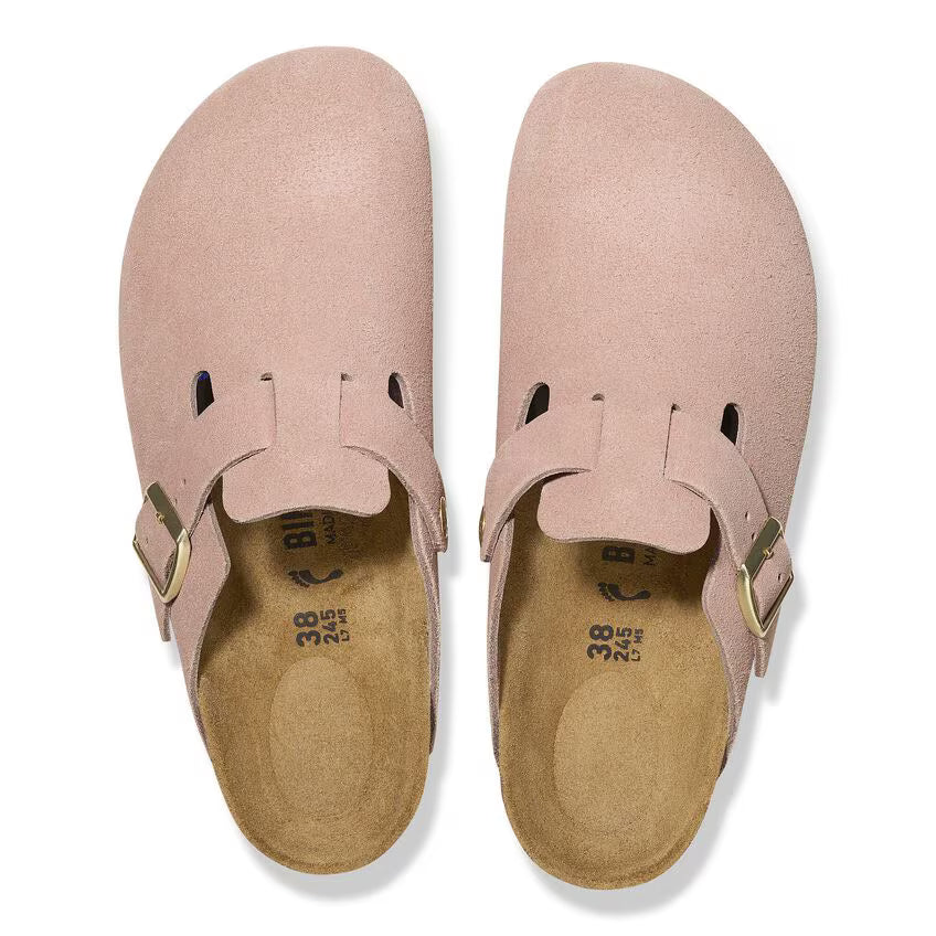 Birkenstock Boston Suede Leather Clogs