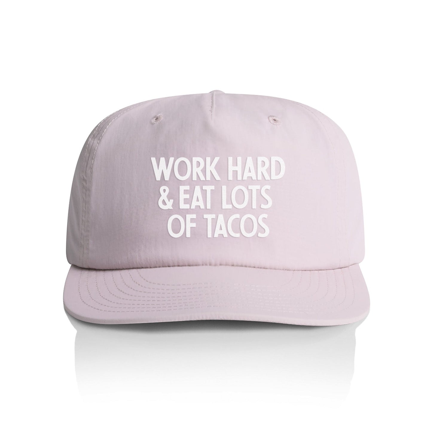 Frankie Jean Work Hard & Eat Tacos Nylon Snapback