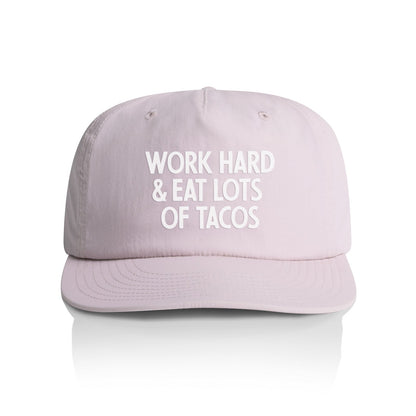 Frankie Jean Work Hard & Eat Tacos Nylon Snapback