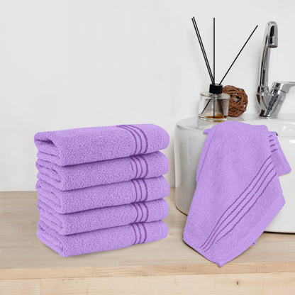 Elegant Comfort 6 Pack Premium Turkish Cotton Washcloths Set, 13 x 13 inch