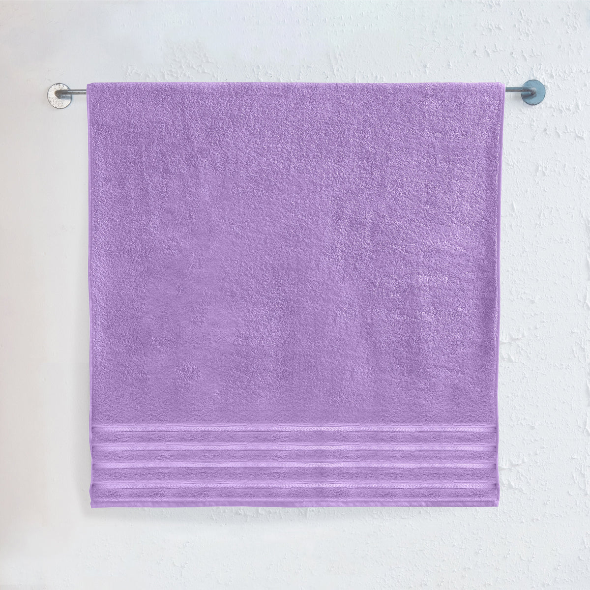 Elegant Comfort 1-Piece Premium Turkish Cotton 4 Lines Stripe Jumbo Towel, 35x 70 inch