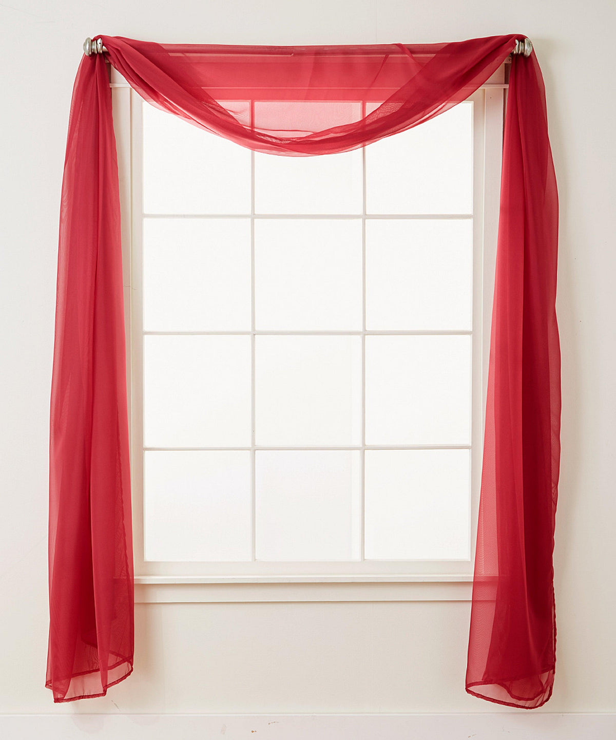 Elegant Comfort 1 Panel - Scarf Solid Sheer Curtain Panel - Rod Pocket - 60" Width X 216" Length