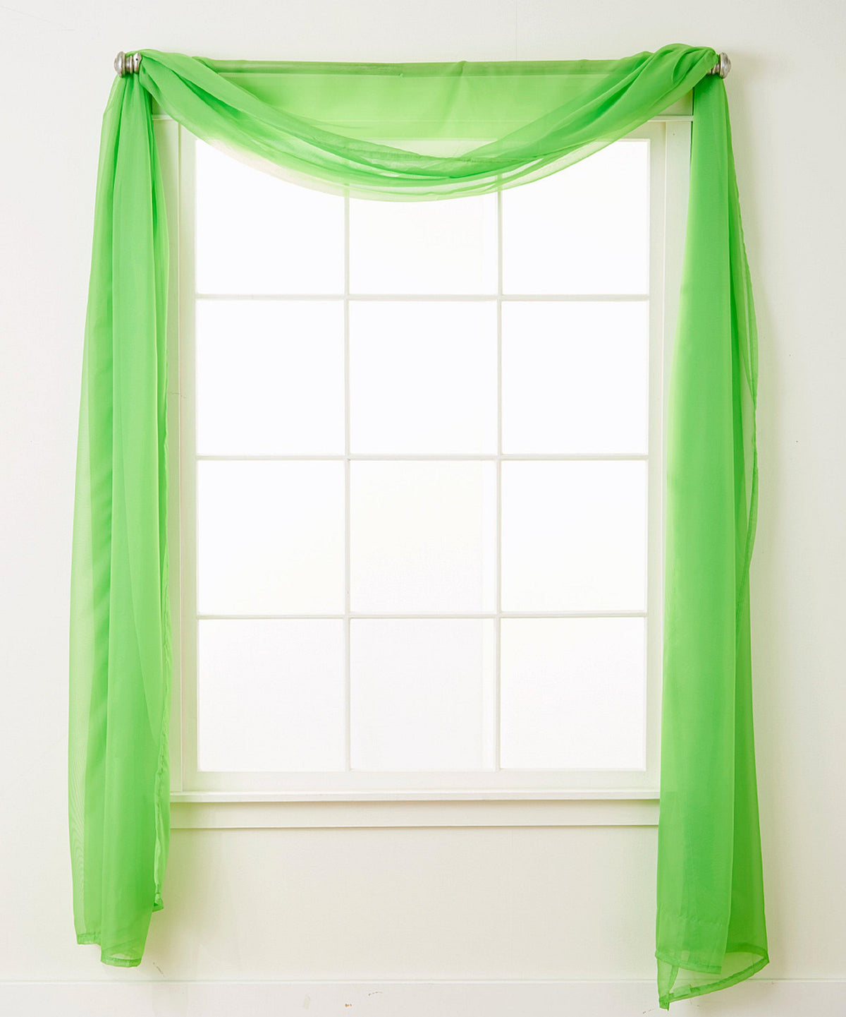 Elegant Comfort 1 Panel - Scarf Solid Sheer Curtain Panel - Rod Pocket - 60" Width X 216" Length