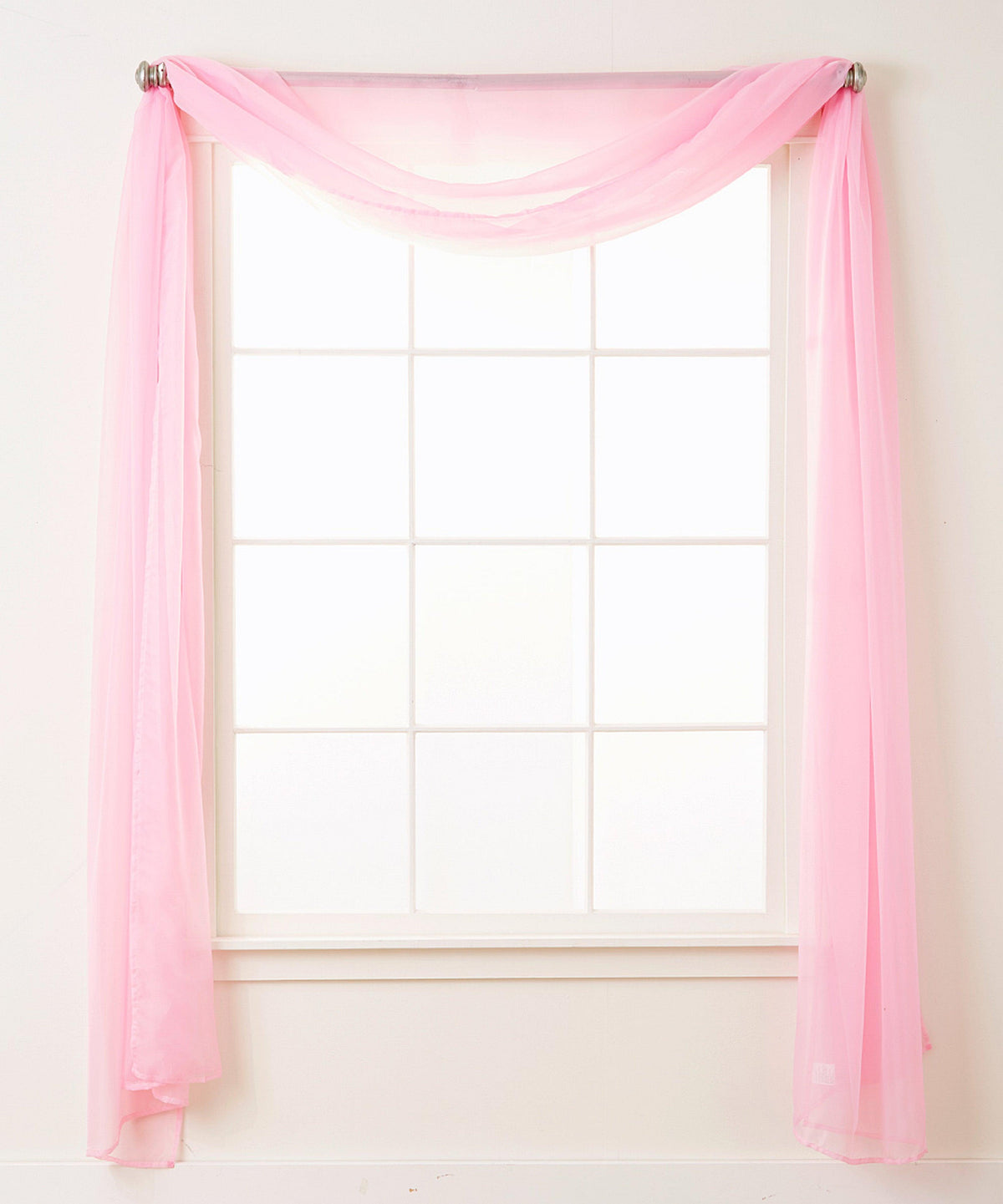 Elegant Comfort 1 Panel - Scarf Solid Sheer Curtain Panel - Rod Pocket - 60" Width X 216" Length