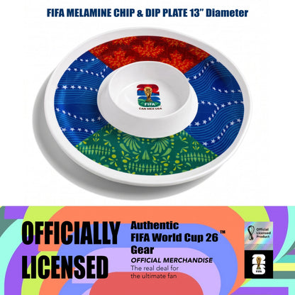 FIFA 26 Can Mex Us Melamine Chip & Dip 13"D