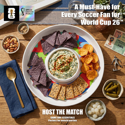 FIFA 26 Can Mex Us Melamine Chip & Dip 13"D