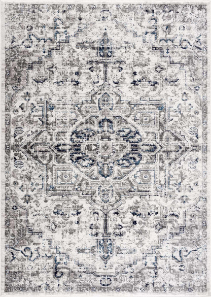 Buenaventura Cream & Navy Area Rug - Clearance