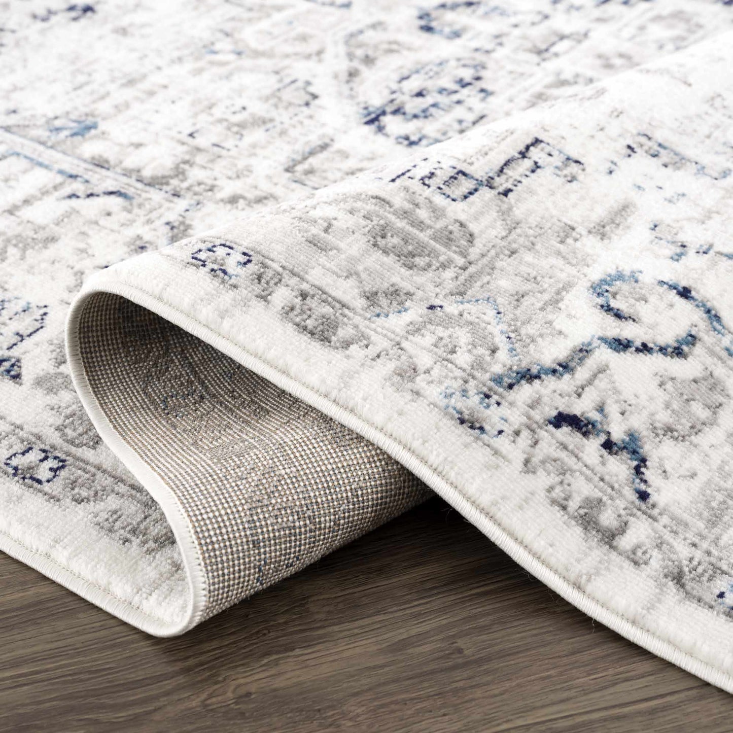 Buenaventura Cream & Navy Area Rug - Clearance