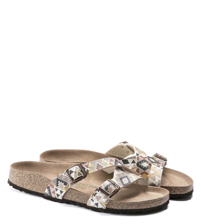 Birkenstock Yao Vegan Birko-Flor Printed Mocha