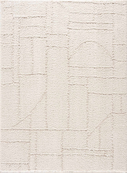 Andia Plush Grid Rug - Clearance