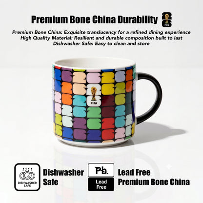 FIFA Trophy Mug 21.9 OZ./650 Ml Color Glaze Bone China