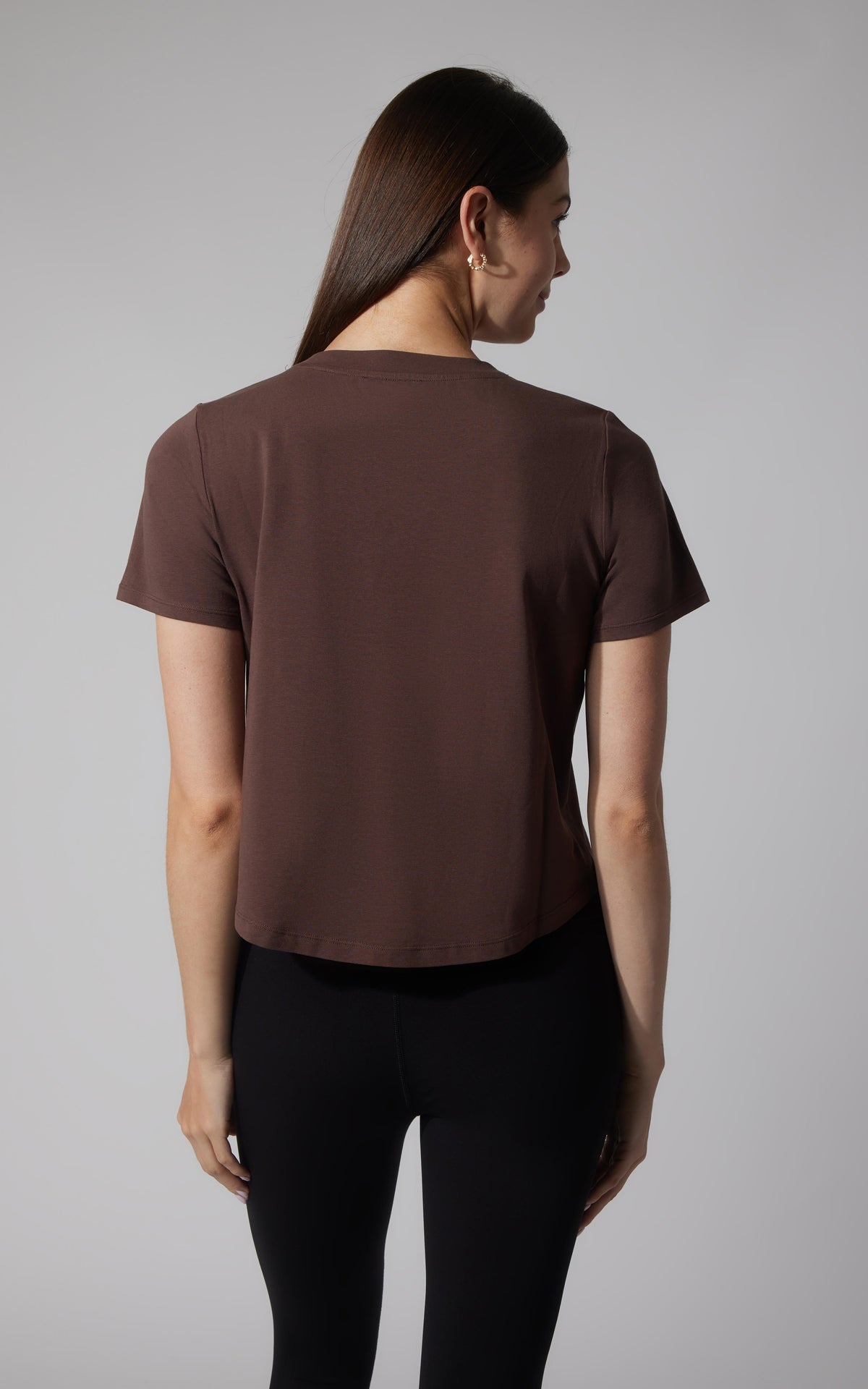 90 Degree by Reflex 2 PK Airlite Cotton Boxy Cropped Short Sleeve Tee