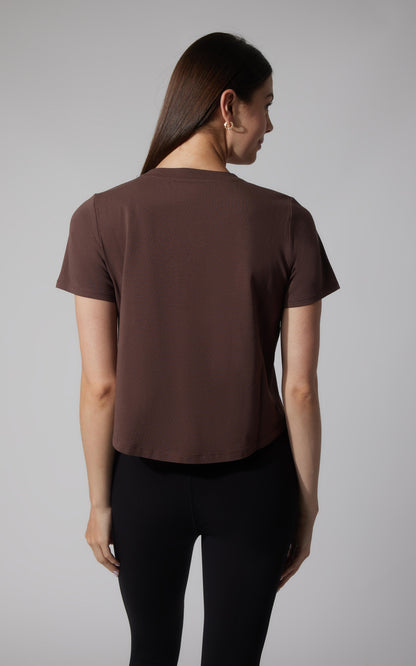 90 Degree by Reflex 2 PK Airlite Cotton Boxy Cropped Short Sleeve Tee