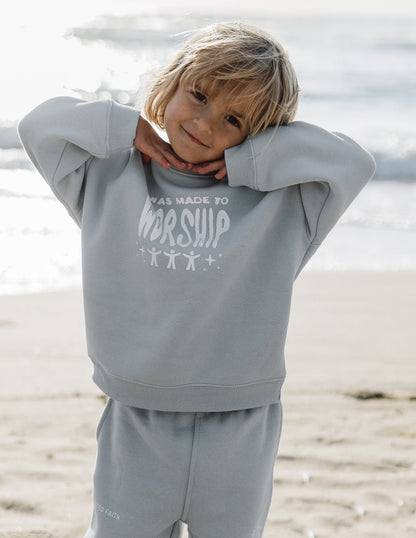 Elevated Faith Made To Worship Kids Crewneck