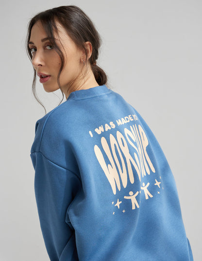 Elevated Faith Made to Worship Unisex Crewneck