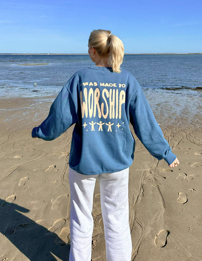Elevated Faith Made to Worship Unisex Crewneck