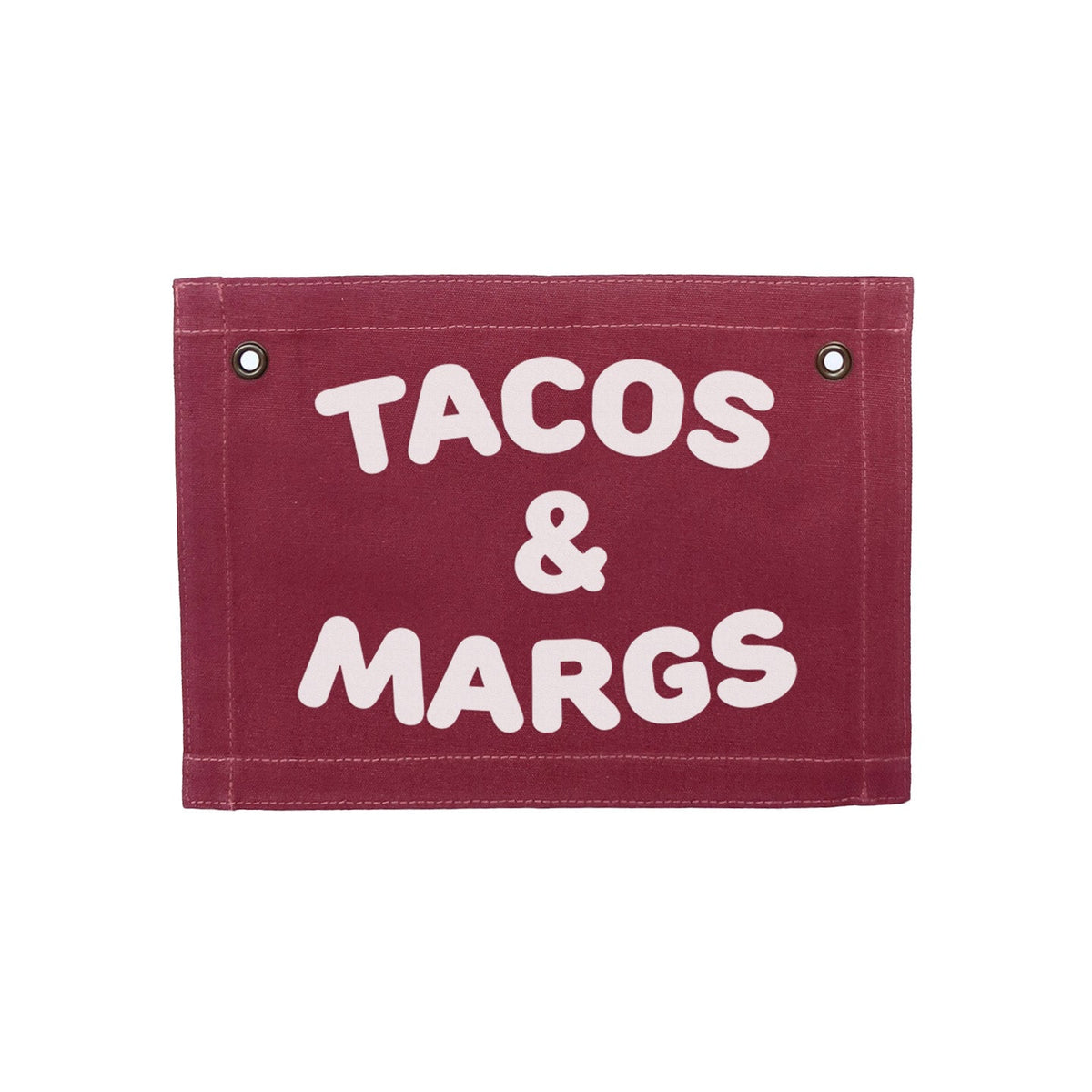 Frankie Jean Tacos & Margs Small Canvas Flag