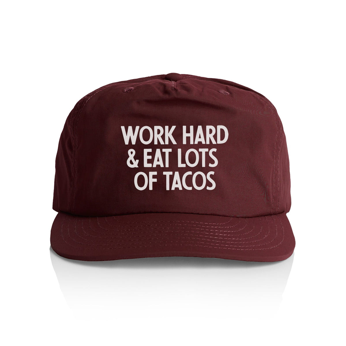 Frankie Jean Work Hard & Eat Tacos Nylon Snapback