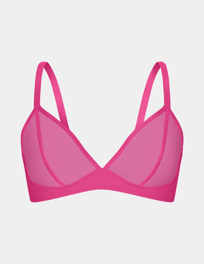 Mesh Deep V Bra