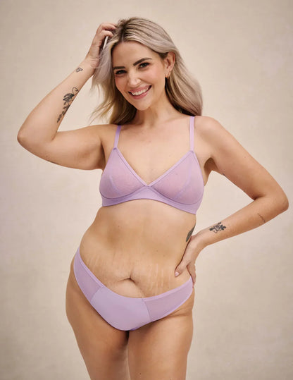 Mesh Deep V Bra - Last Call