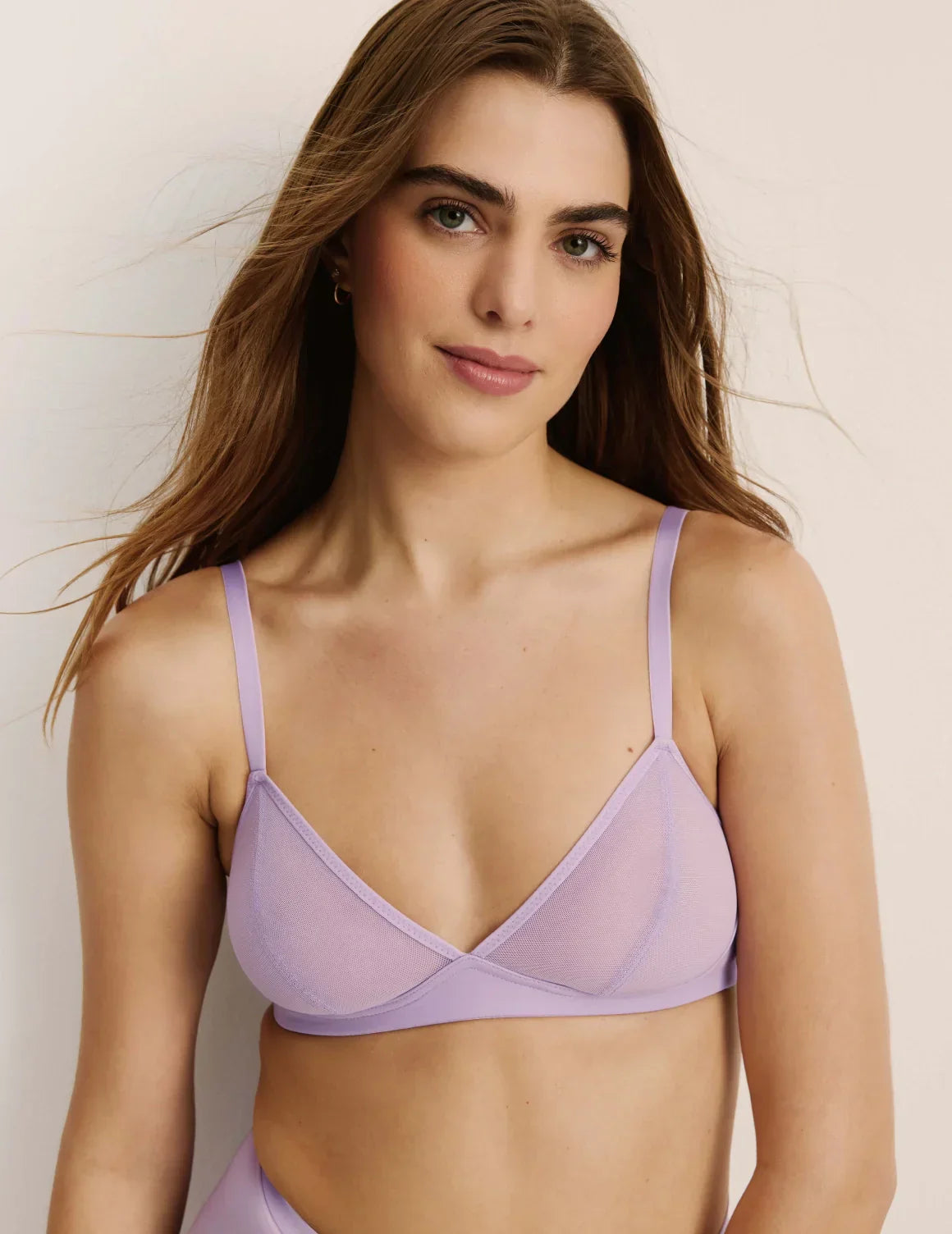 Mesh Deep V Bra