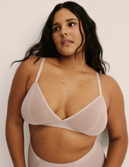 Mesh Deep V Bra - Last Call