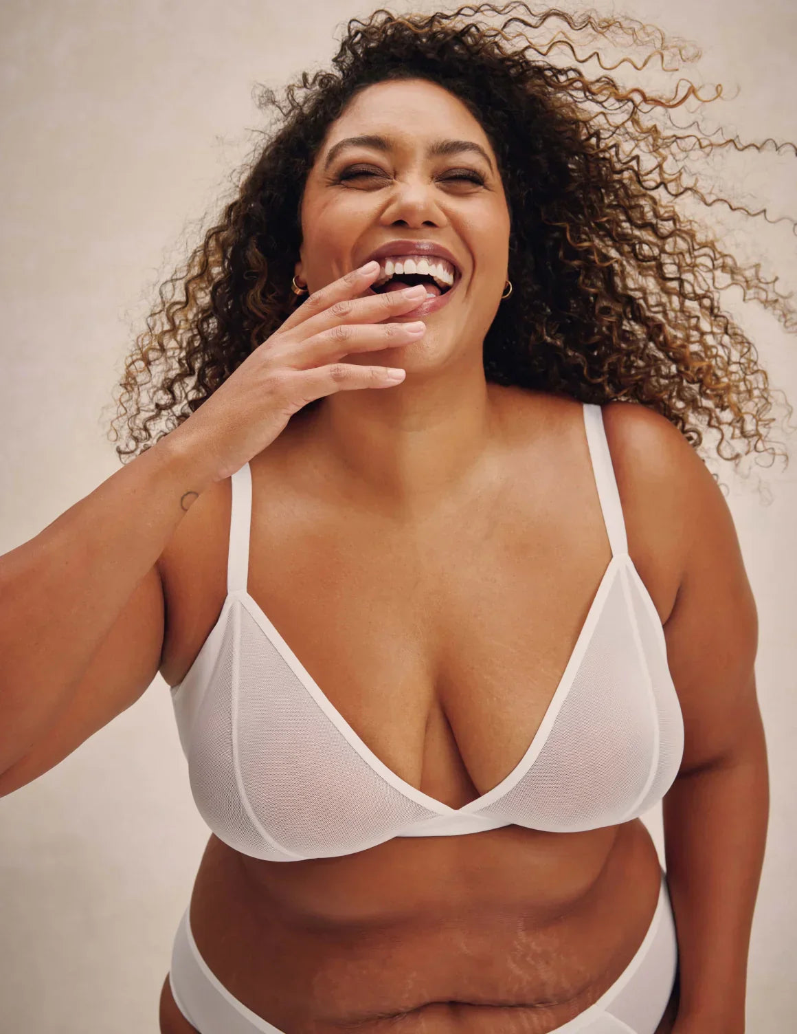 Mesh Deep V Bra - Last Call