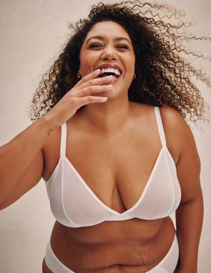 Mesh Deep V Bra - Last Call